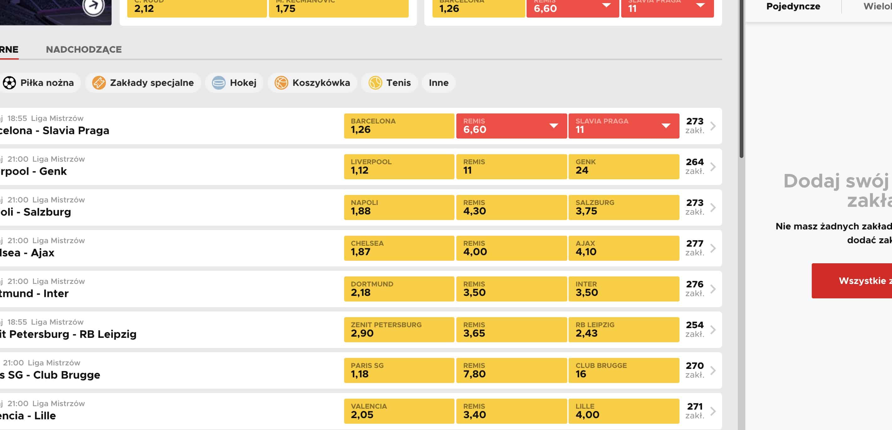 Strona internetowa BetClic Polska