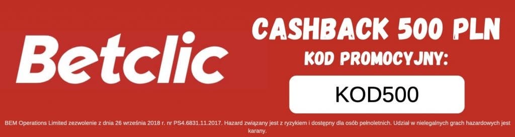 betclic bonus bez ryzyka kod promocyjny